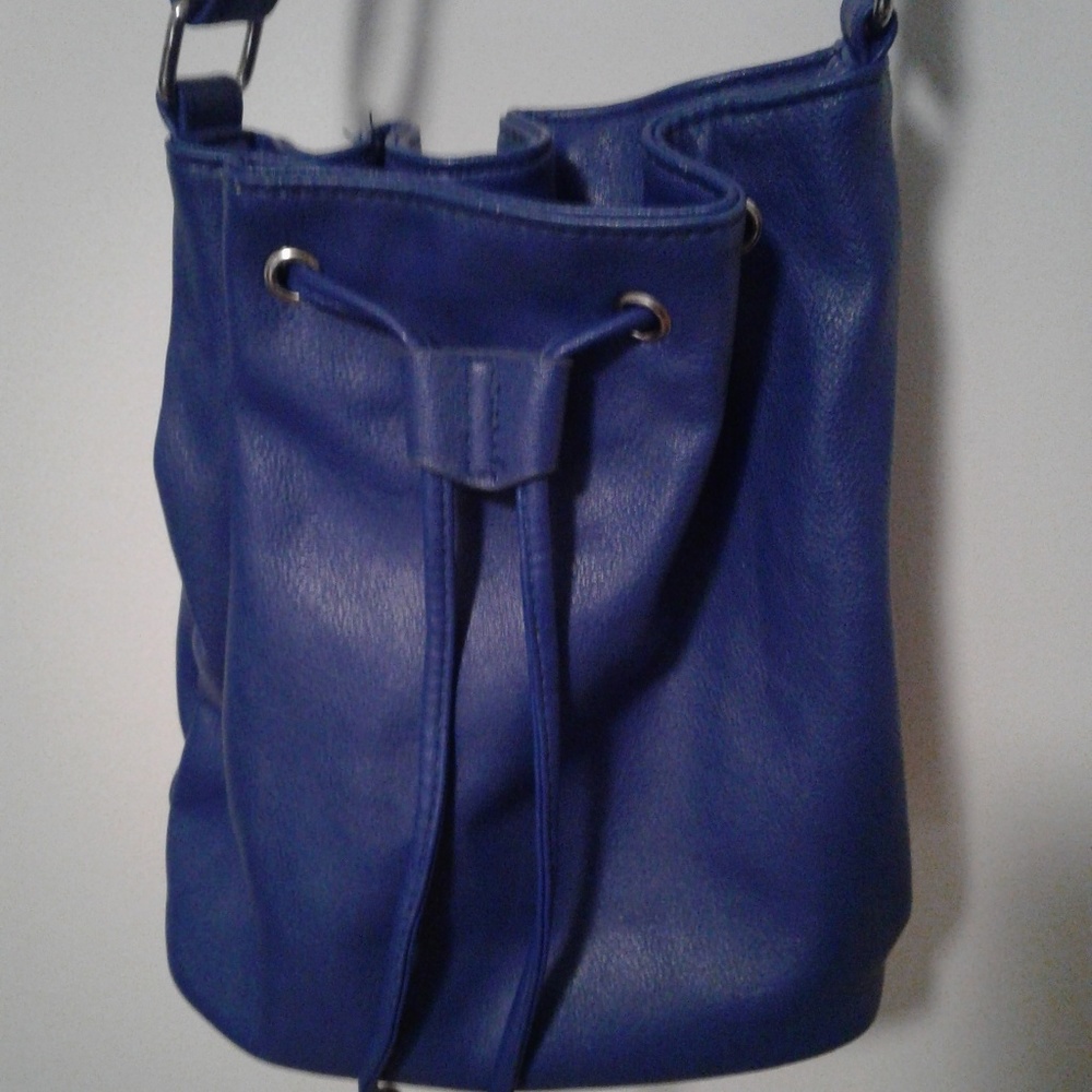 Avon Products Royal Blue Leather Hobo Bag